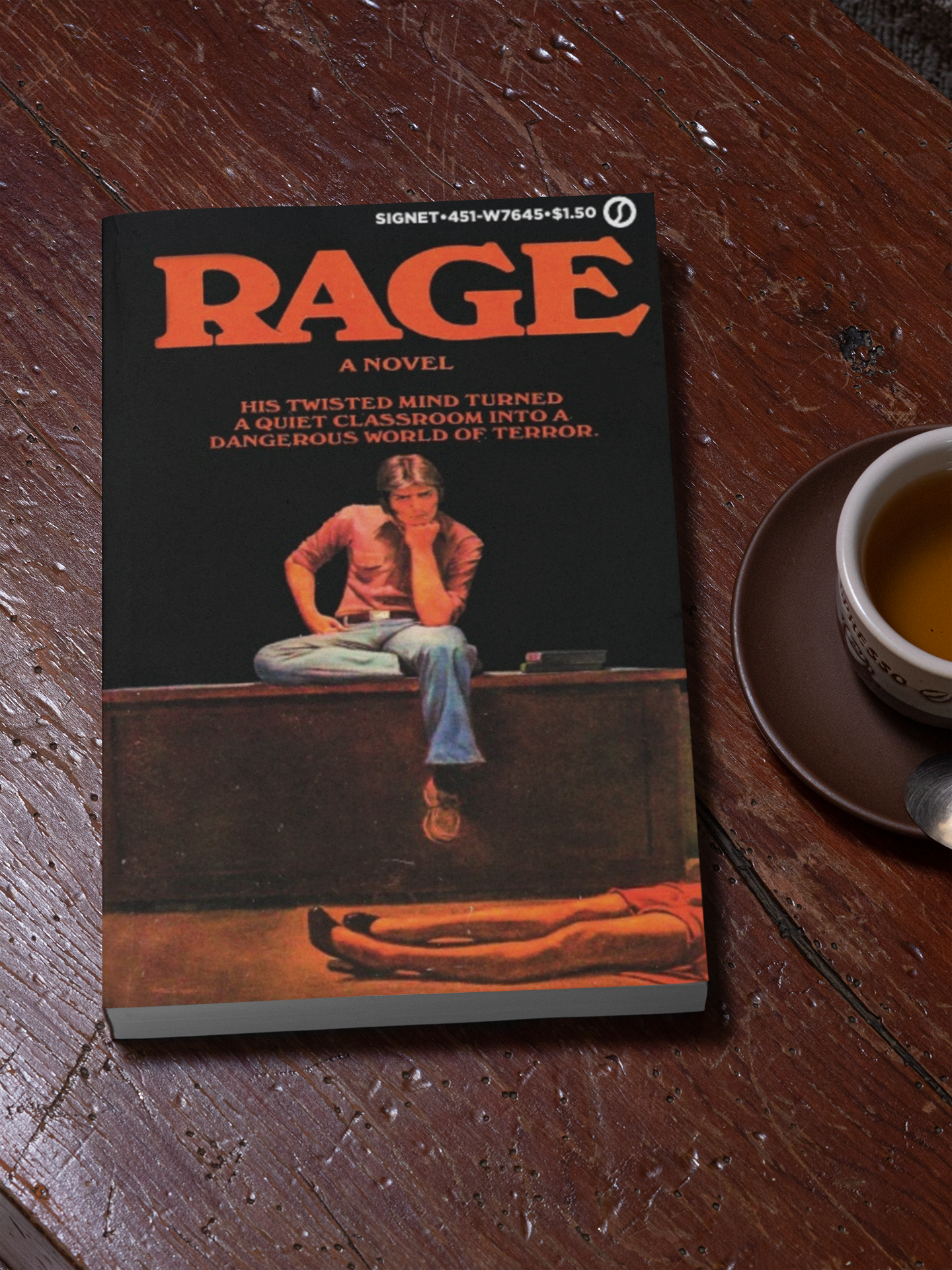 RAGE Book by Richard Bachman (Stephen King) TRUE 1st Edition Print (1977) Paperback